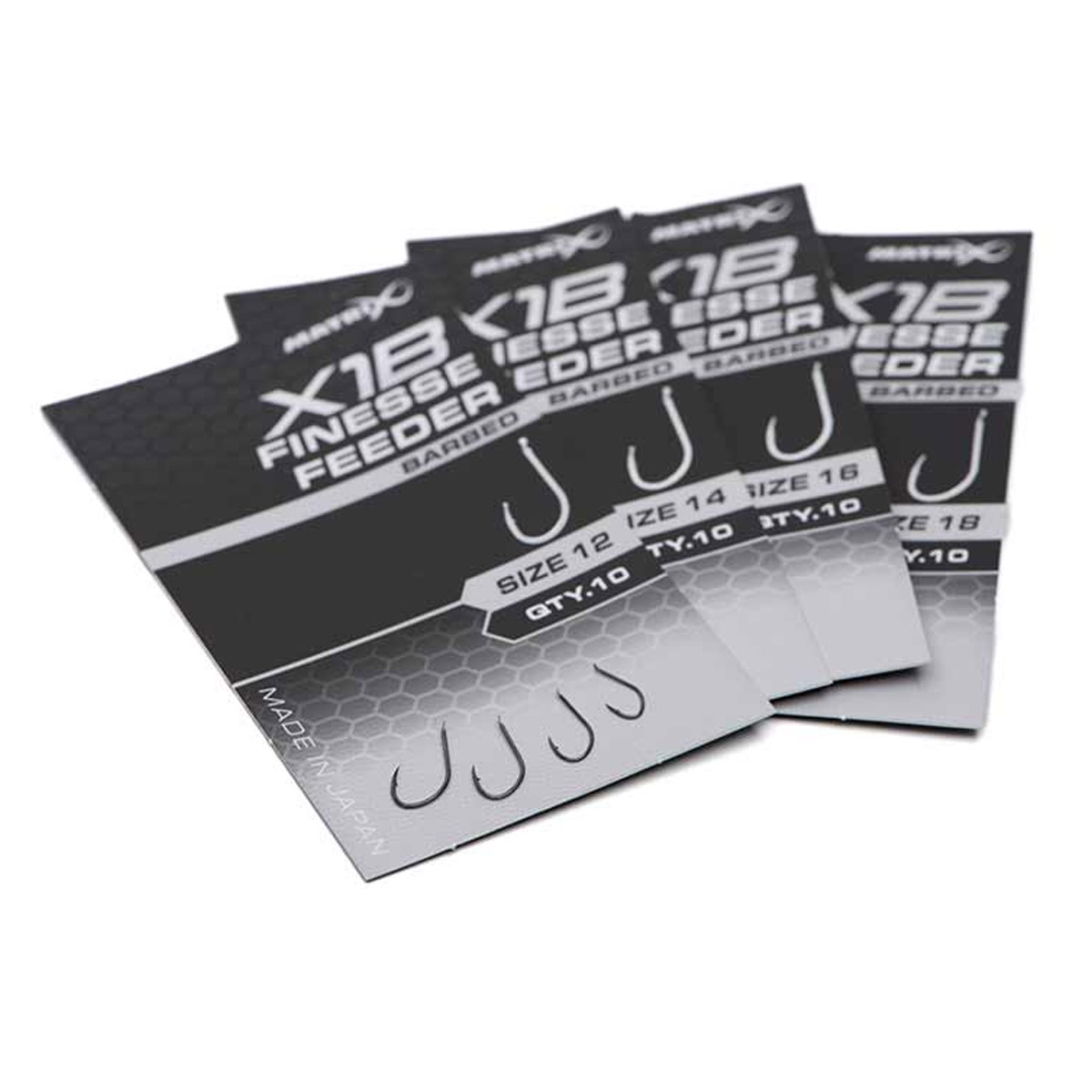 Matrix X1B Finesse Feeder Hooks - Barbed Spade