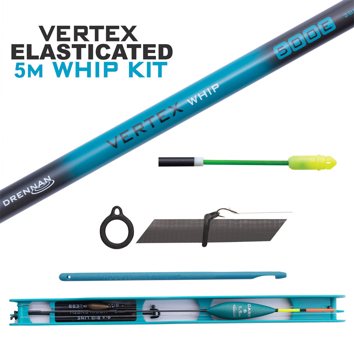 Drennan Vertex Elasticated Whip Kit 