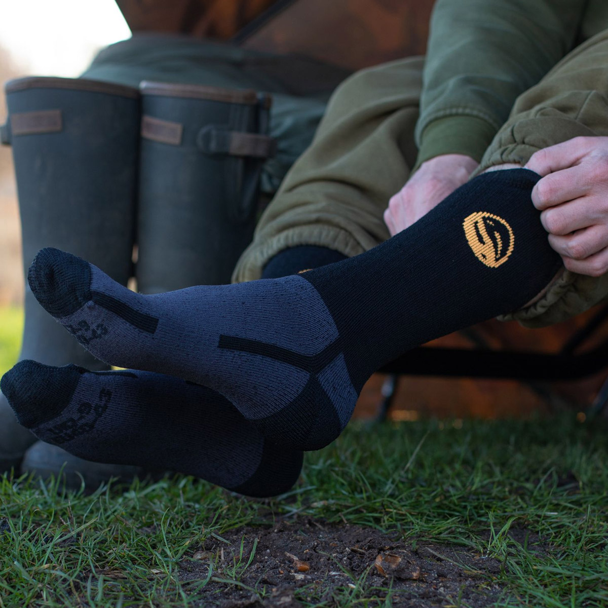 Guru Merino Wool Sock Black