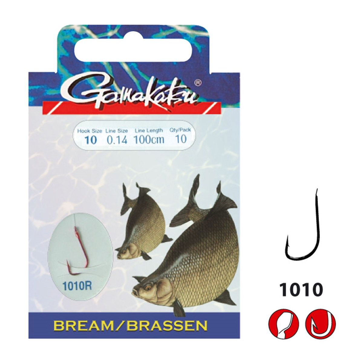 Gamakatsu Hakenboekje BKS 1010 Red Bream 100 cm