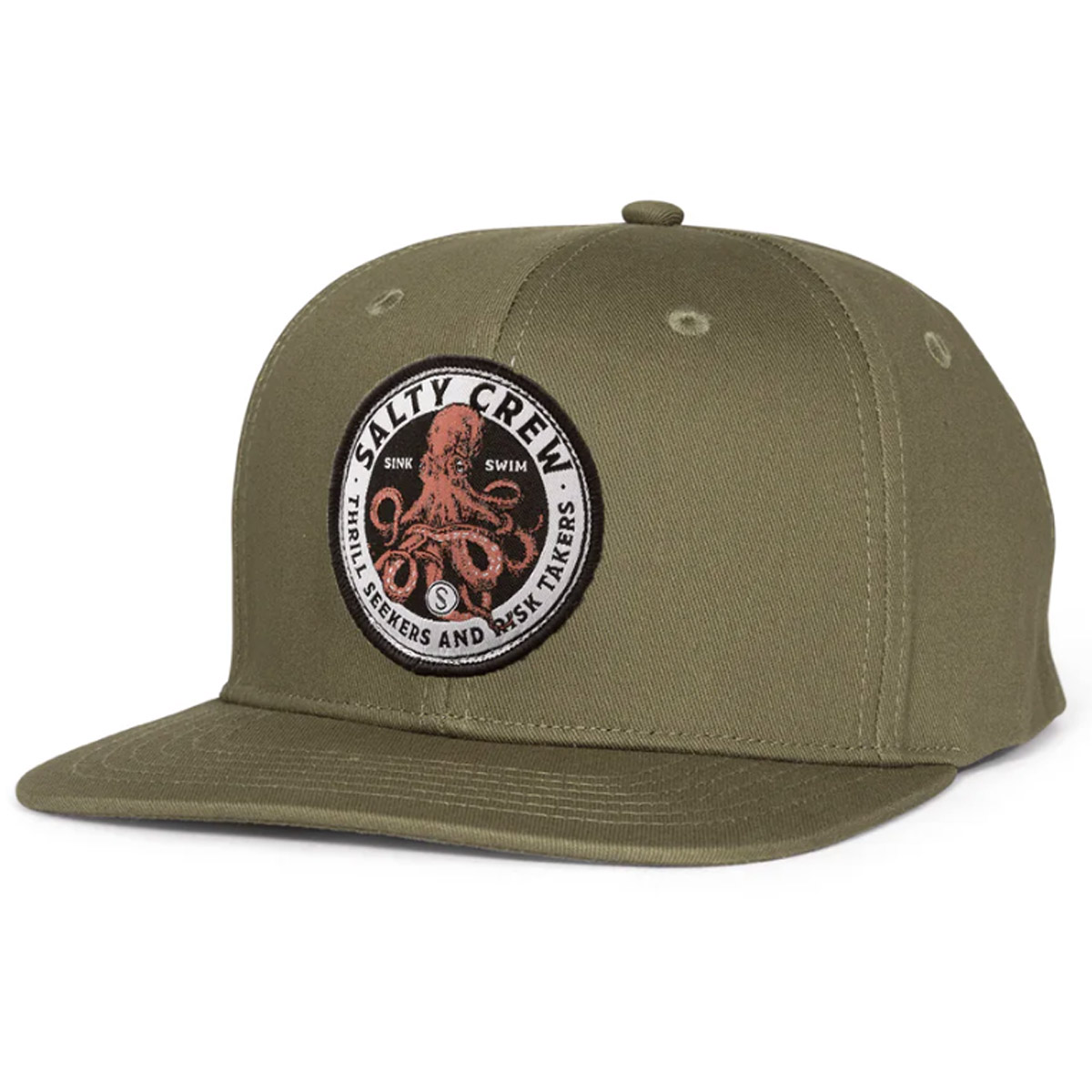 Salty Crew Deep Reach 6 Panel - Olive