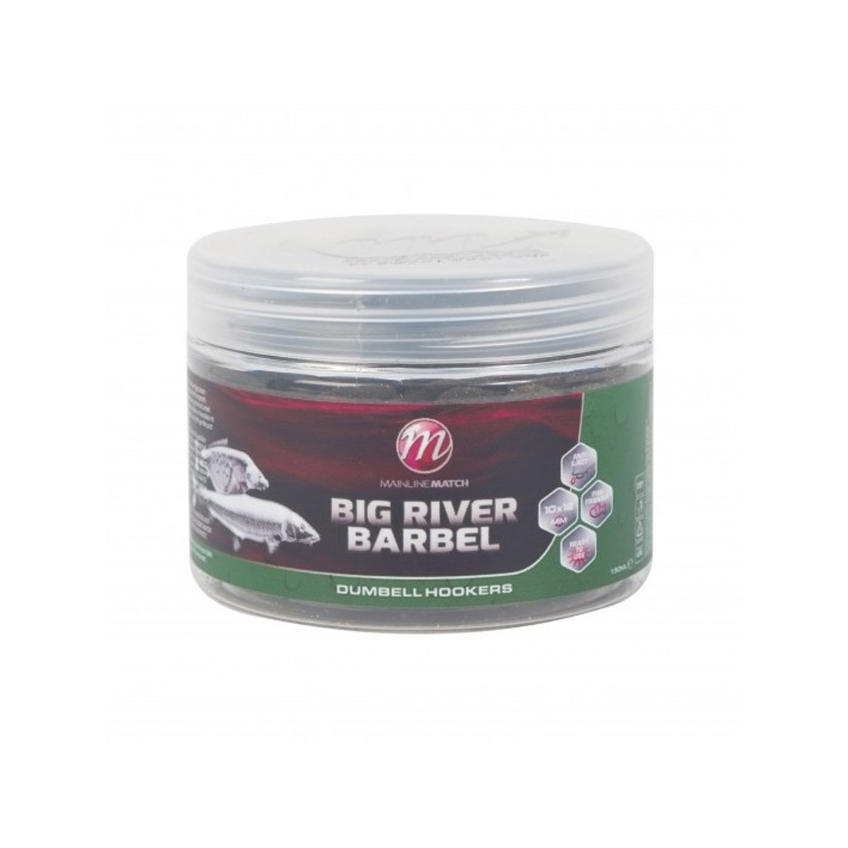 Mainline Big River Barbel Dumbell Hookbaits - 10 x 12mm