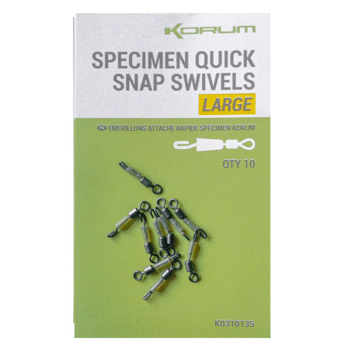 Korum Specimen Quick Lock Snap Swivels