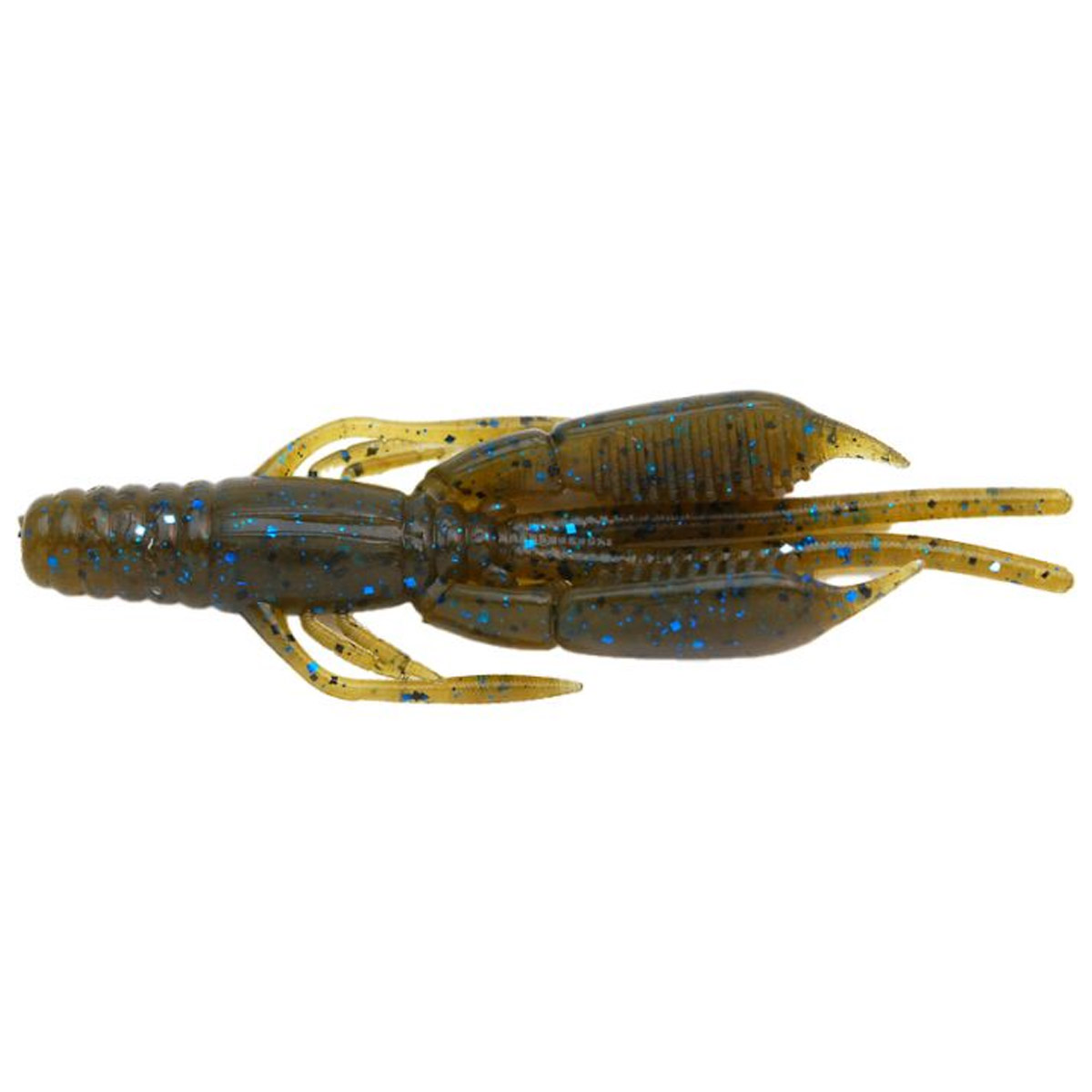 Raid Japan Battle Hog 3,8 Inch - Green Pumpkin Blue Flake - Zunnebeld