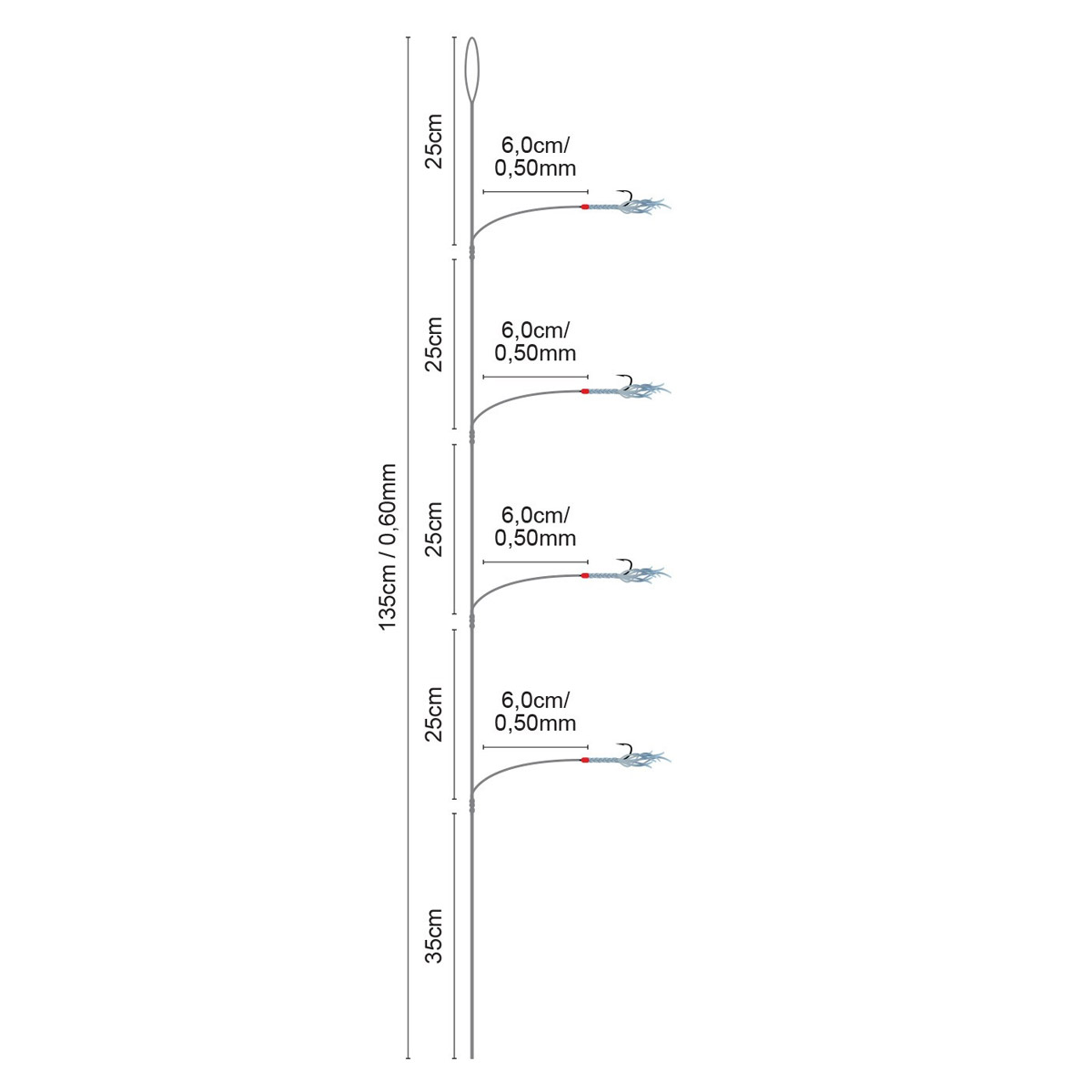 Spro 34 Salt Rig Silver Mackerel 2/0