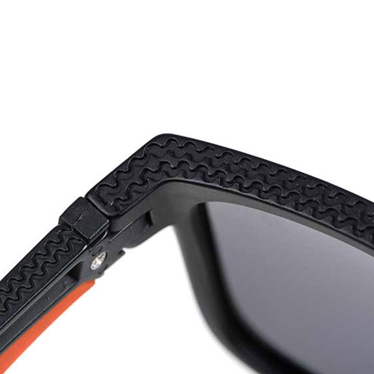 Fox Collection Black & Orange Shades - Grey Lens
