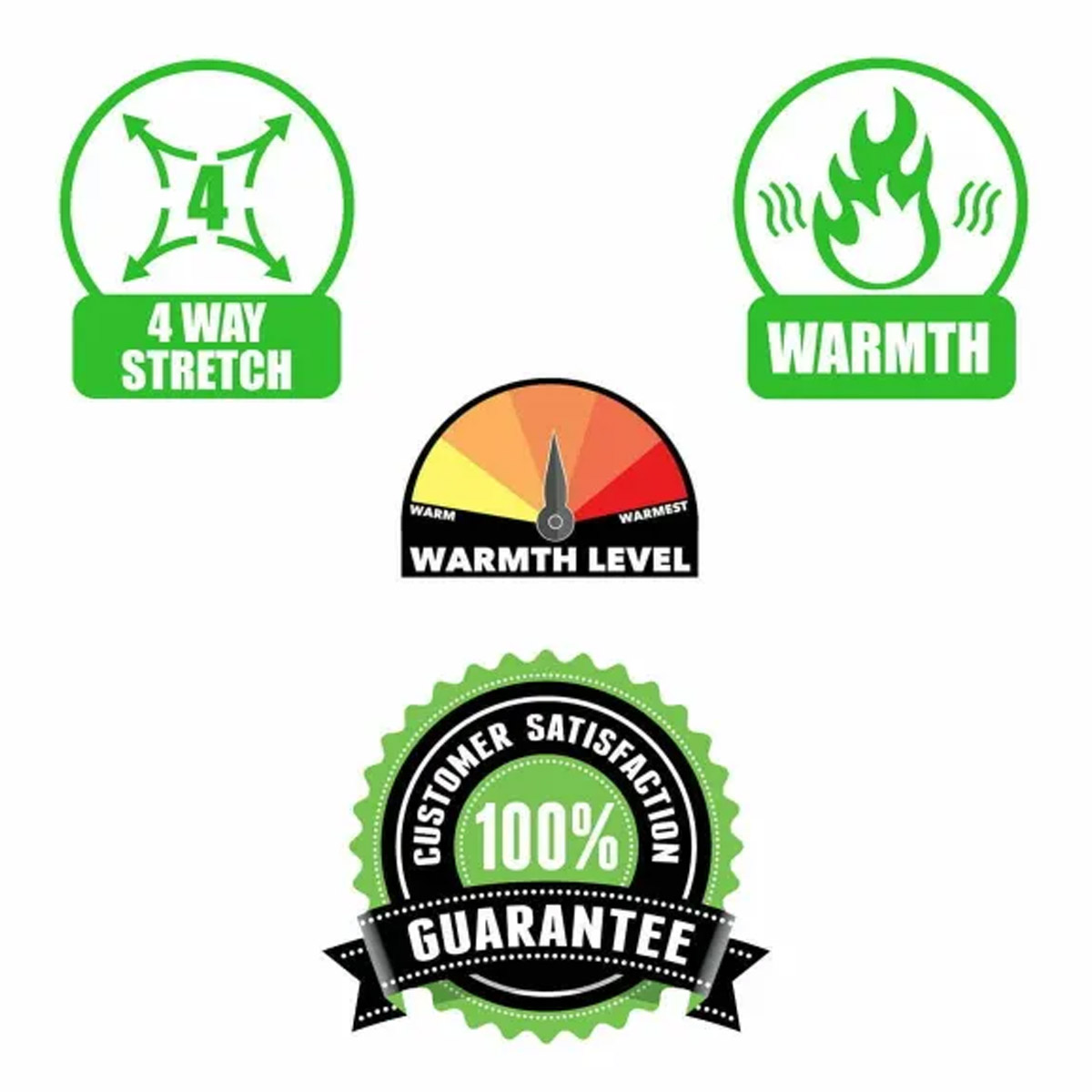 Fish Monkey Wooly Full Finger Wool Glove - Green