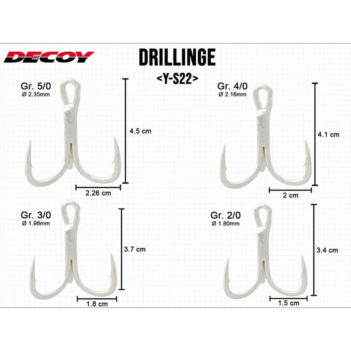 Decoy Y-S22 Treble Hook