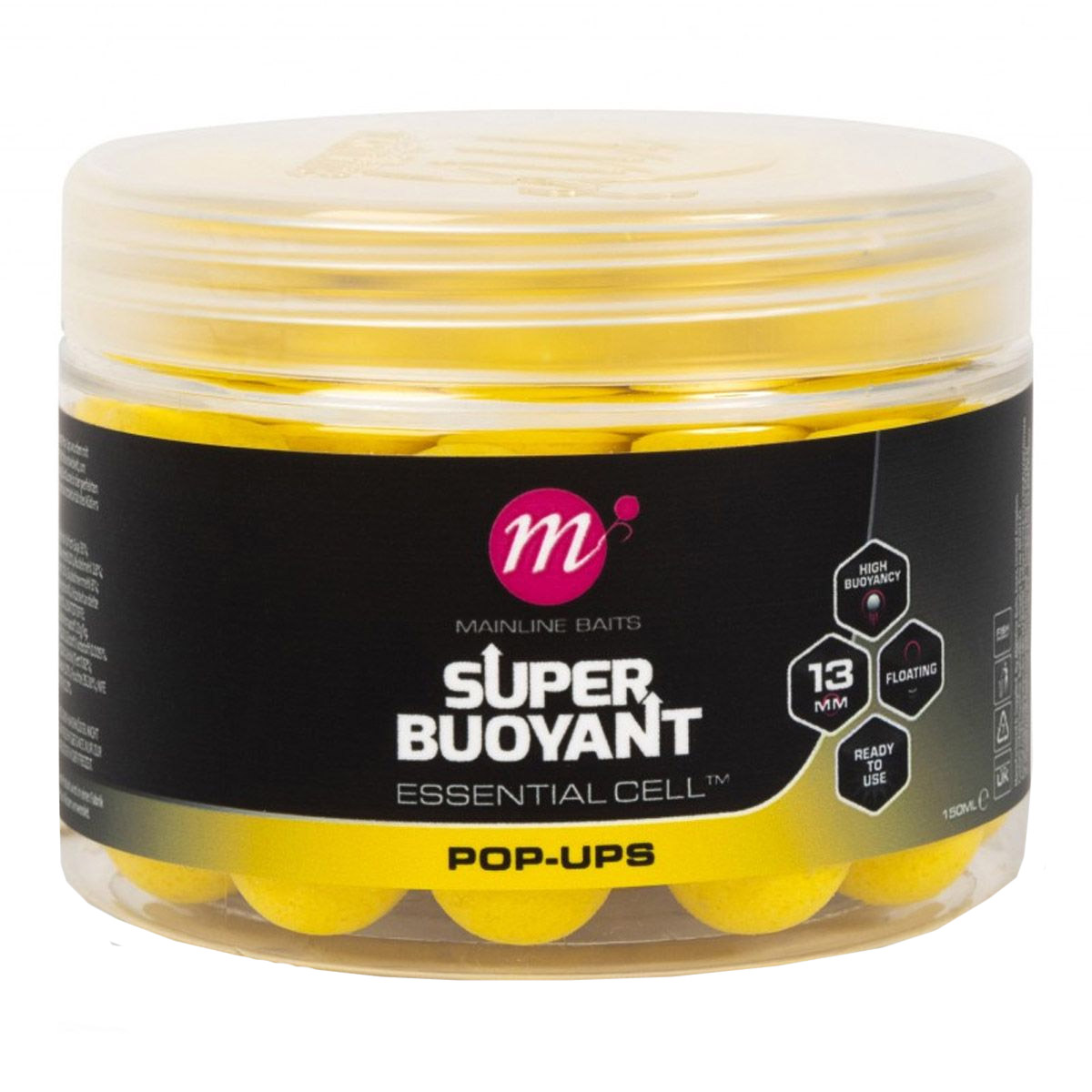 Mainline Super Buoyant Pop-Ups Yellow 13 MM