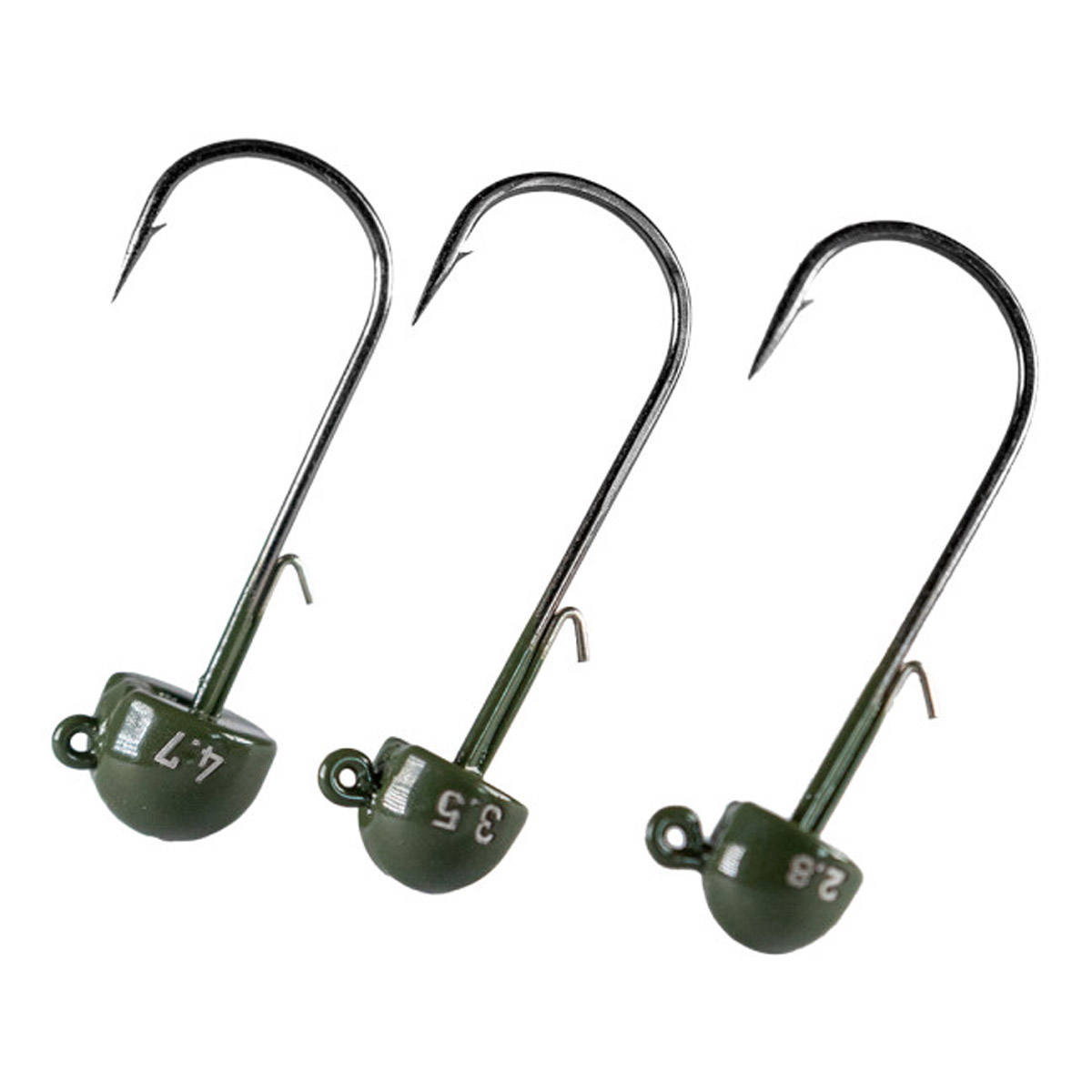 LMAB Tungsten Ned Jig Green Pumpkin Size 2/0