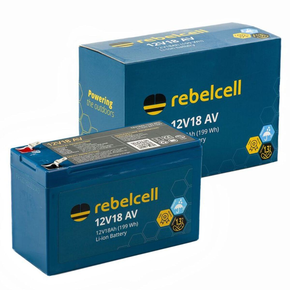 Rebelcell 12V18 AV Lithium Accu