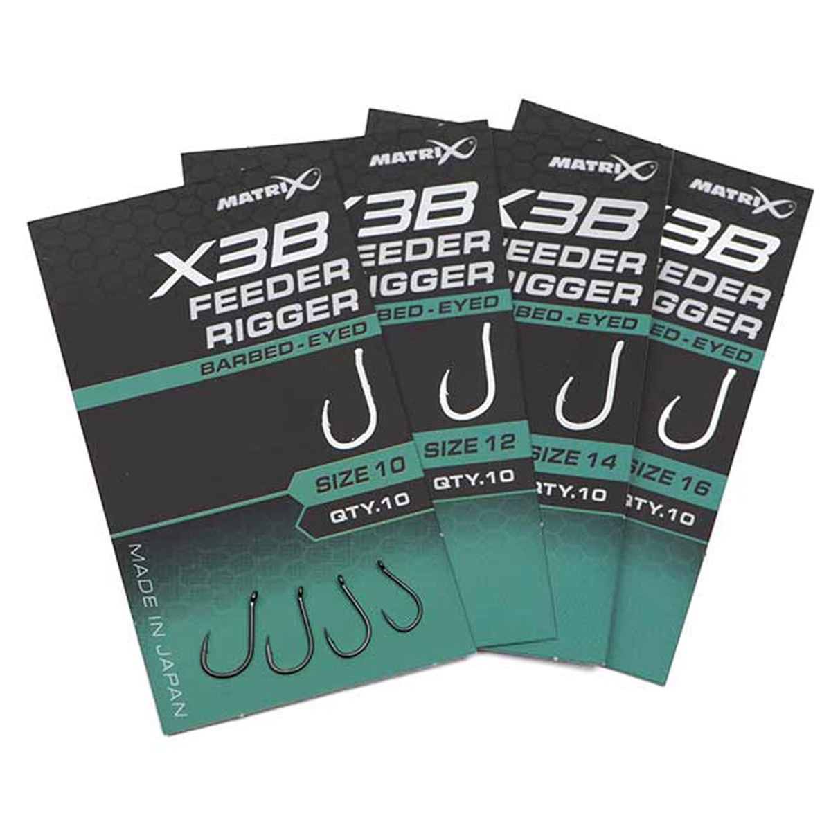 Matrix X3B Feeder Rigger Hooks - Barbed Eyed