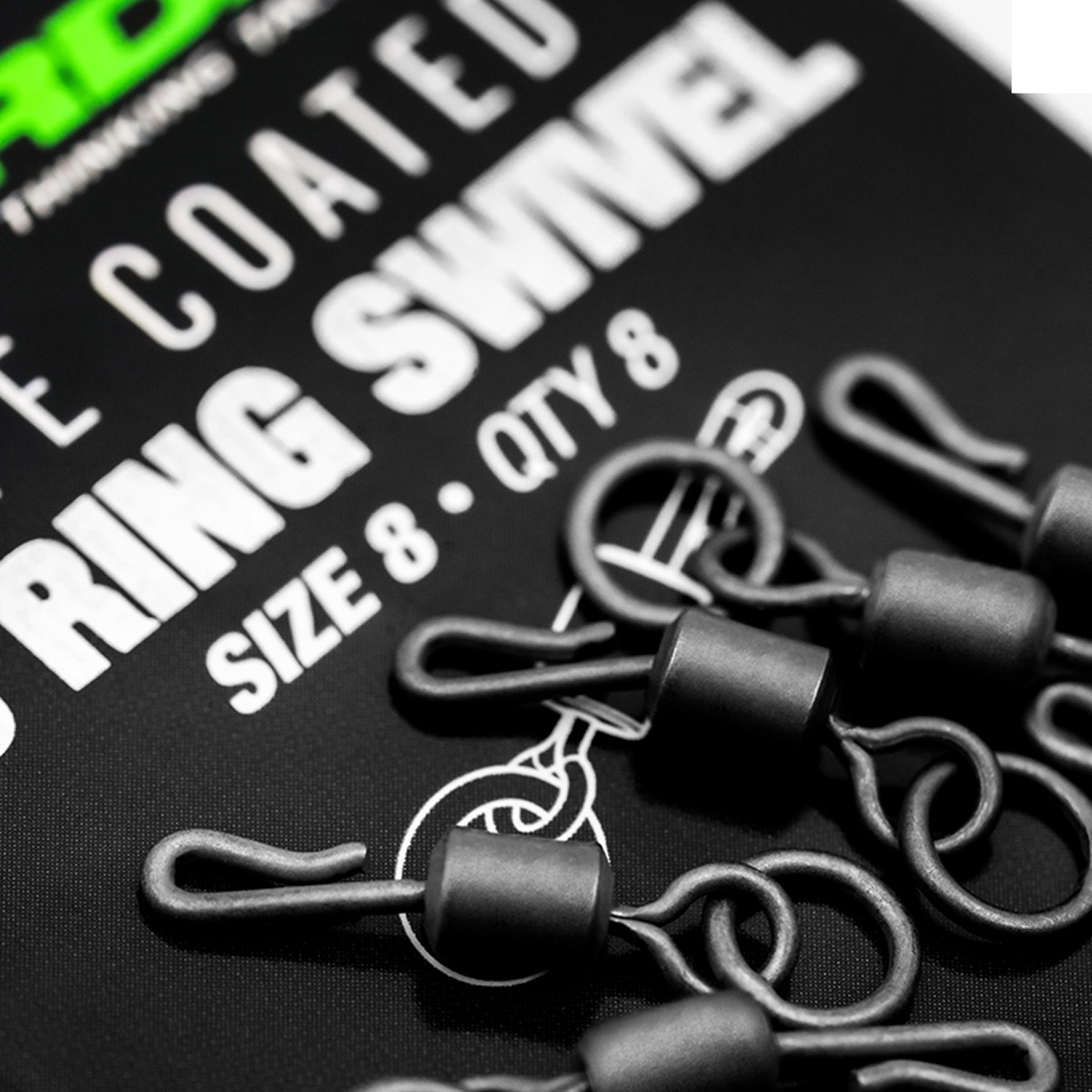 Korda PTFE Coated QC Ring Swivel Size 8