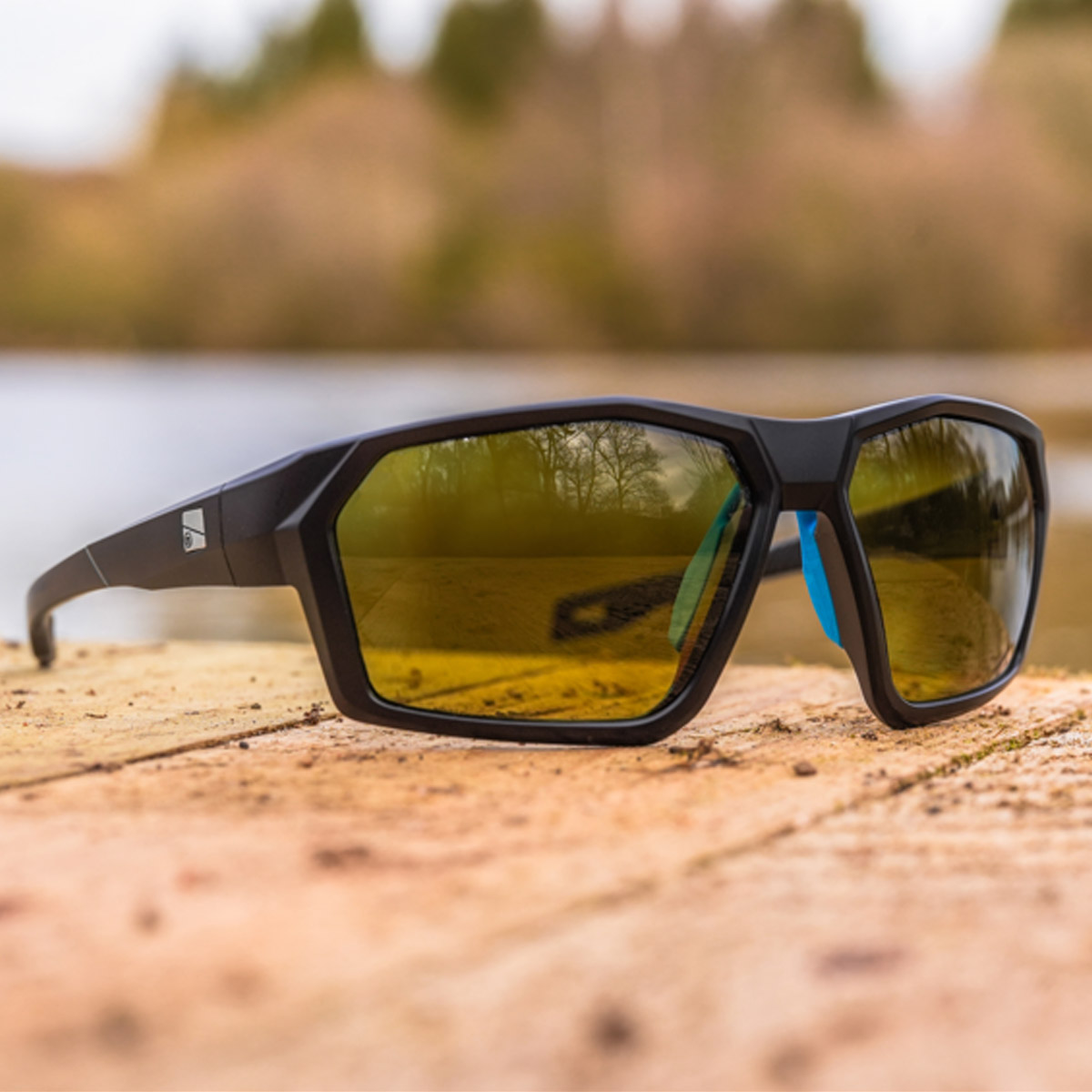 Preston Innovations Absolute Wrap Sunglasses - Amber Brown