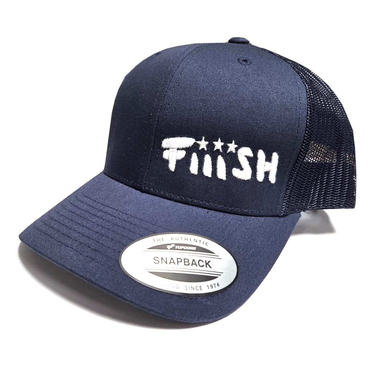 Fiiish Snapback Cap - Dark Blue