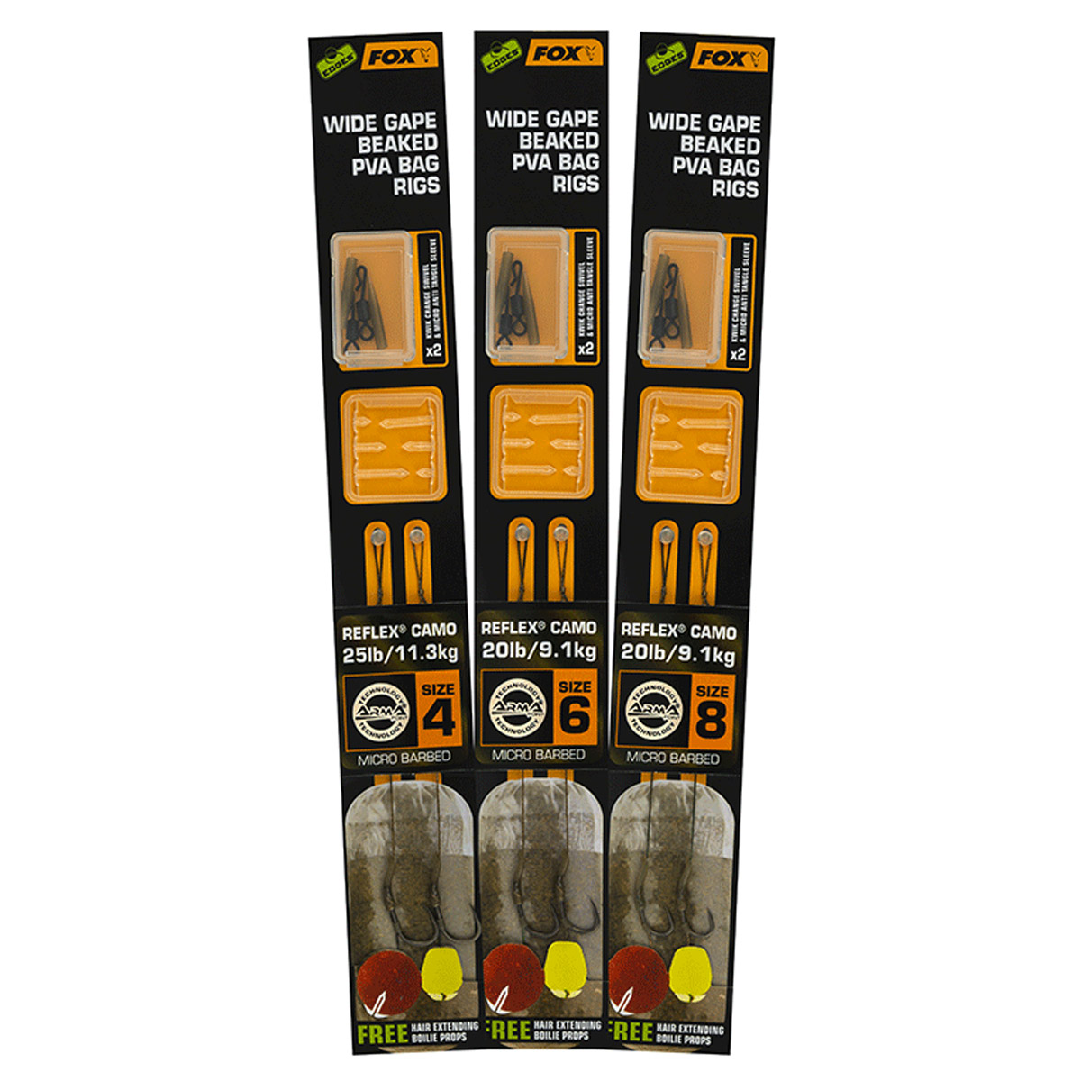 Fox Edges Wide Gape Beaked PVA Rigs