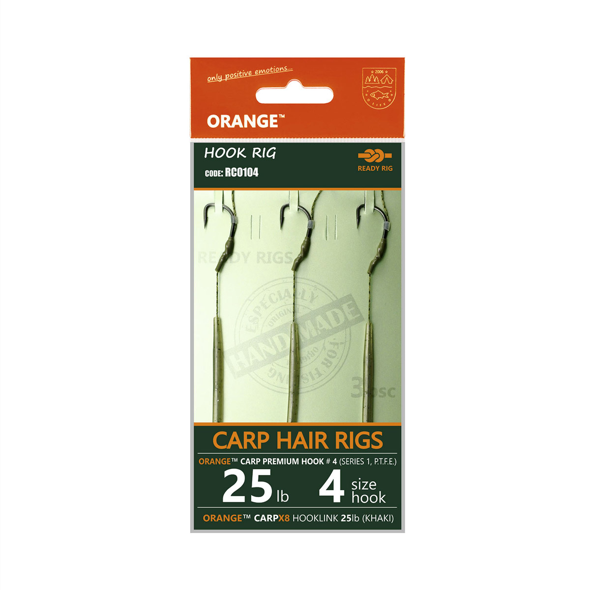 Orange Carp Hair Rigs Serie 1