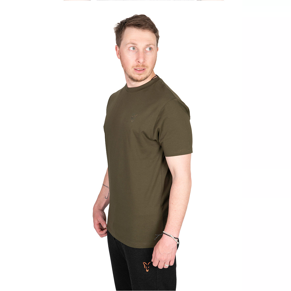 Fox Khaki Large Print T-Shirts 