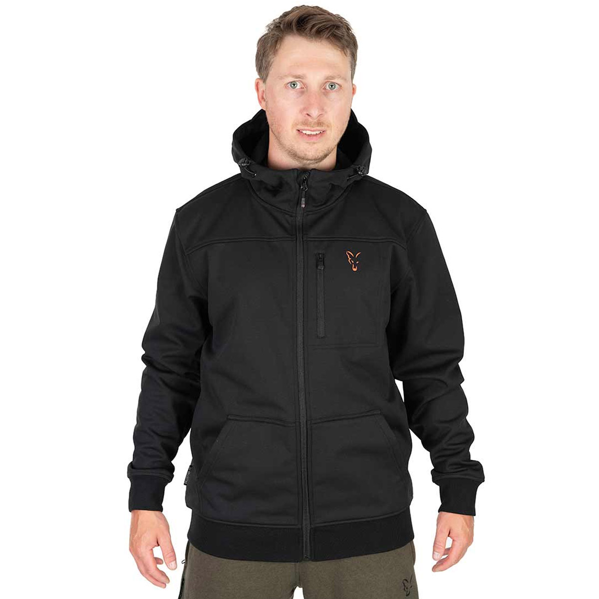 Fox Collection Soft Shell Jacket Black & Orange