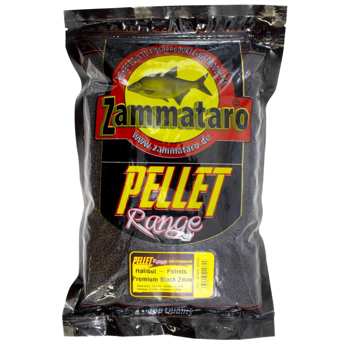 Zammataro Premium Black Pellets Halibut 800 Gram