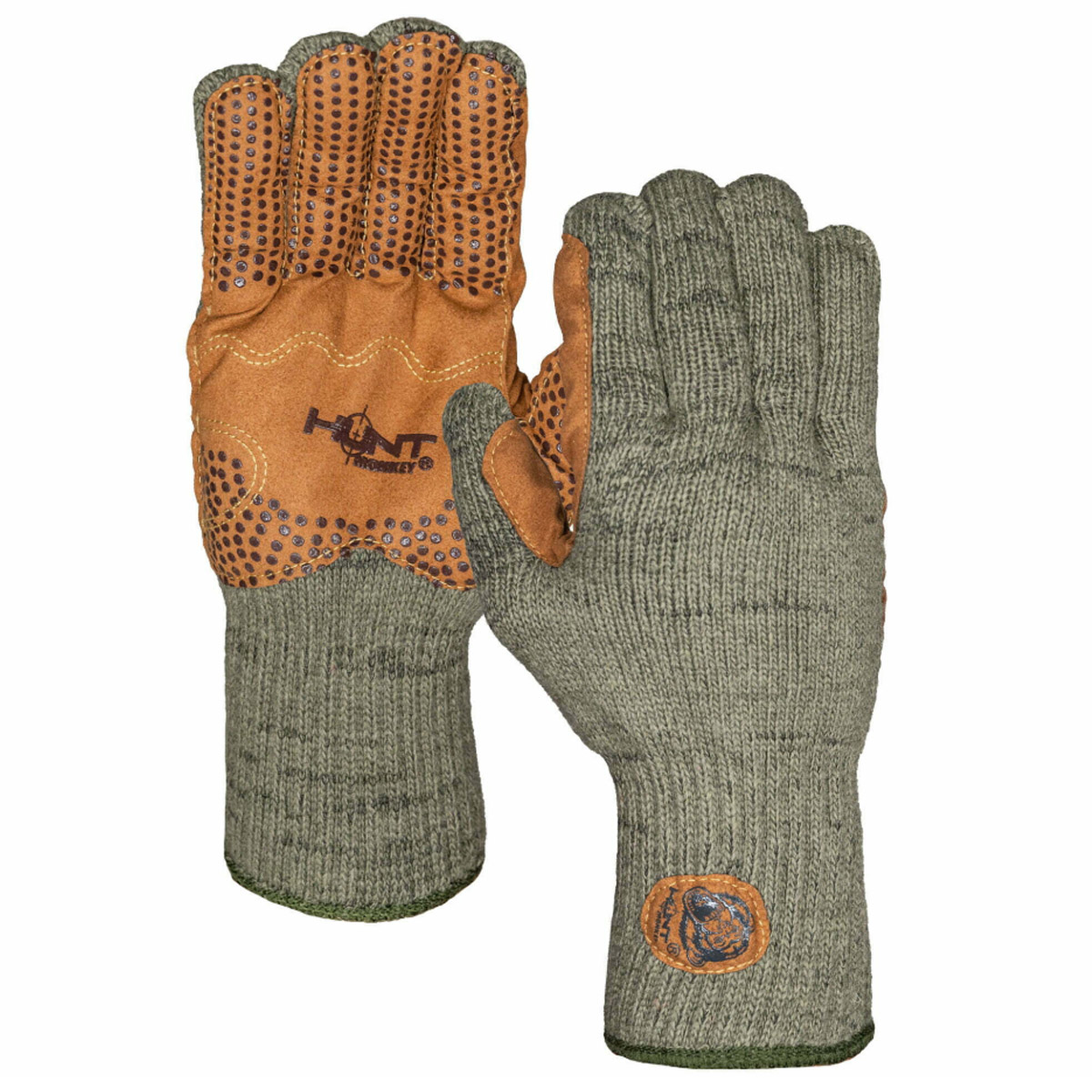 Fish Monkey Wooly Full Finger Wool Glove - Green