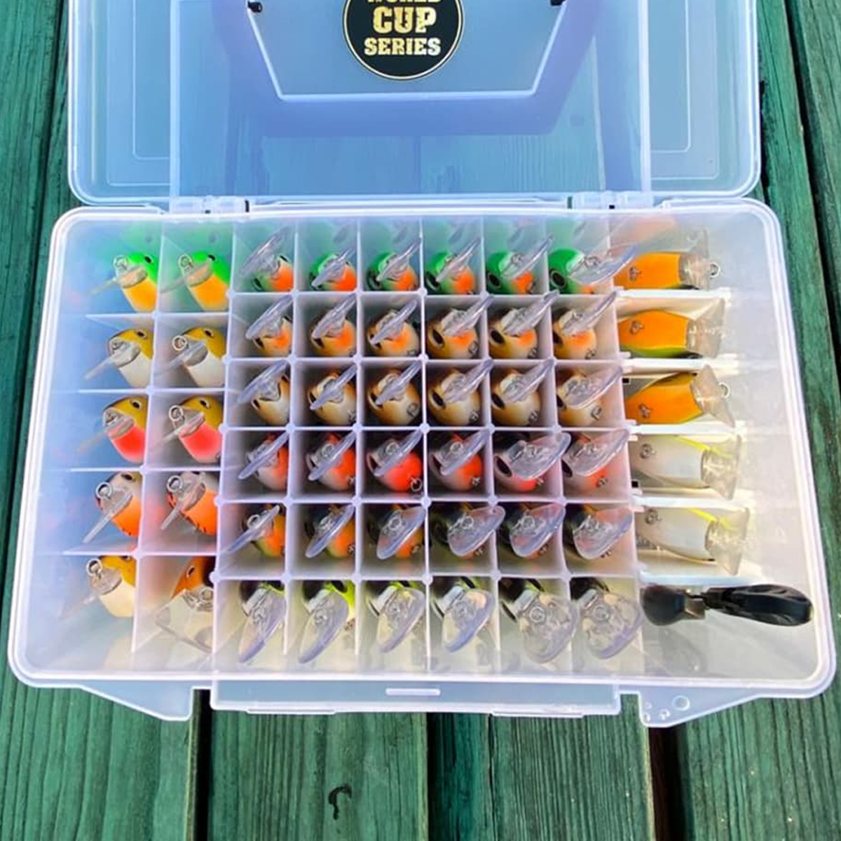 River7 Crankbait organizer doos (gevuld) groen