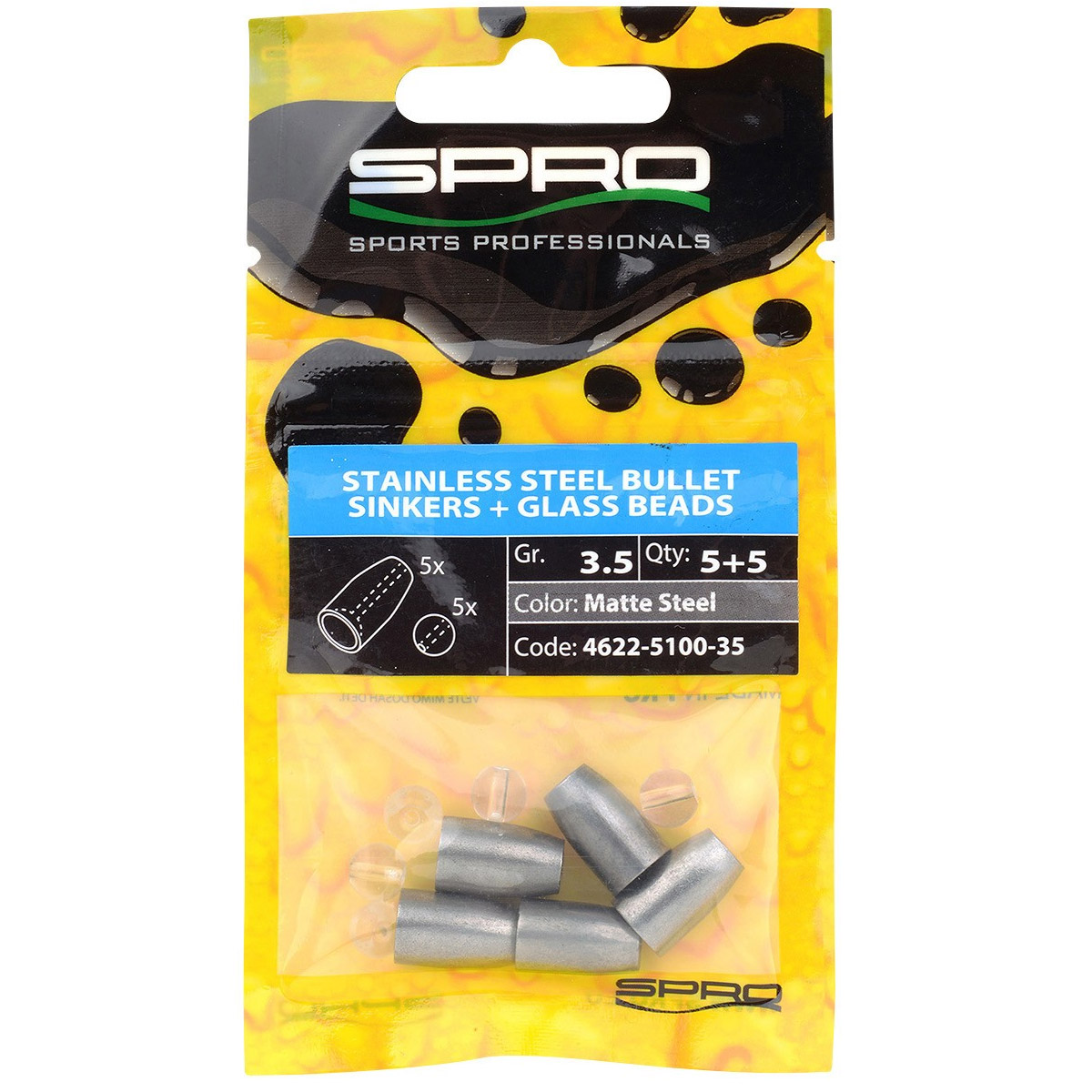 Spro Stainless Steel Bullet Sinkers