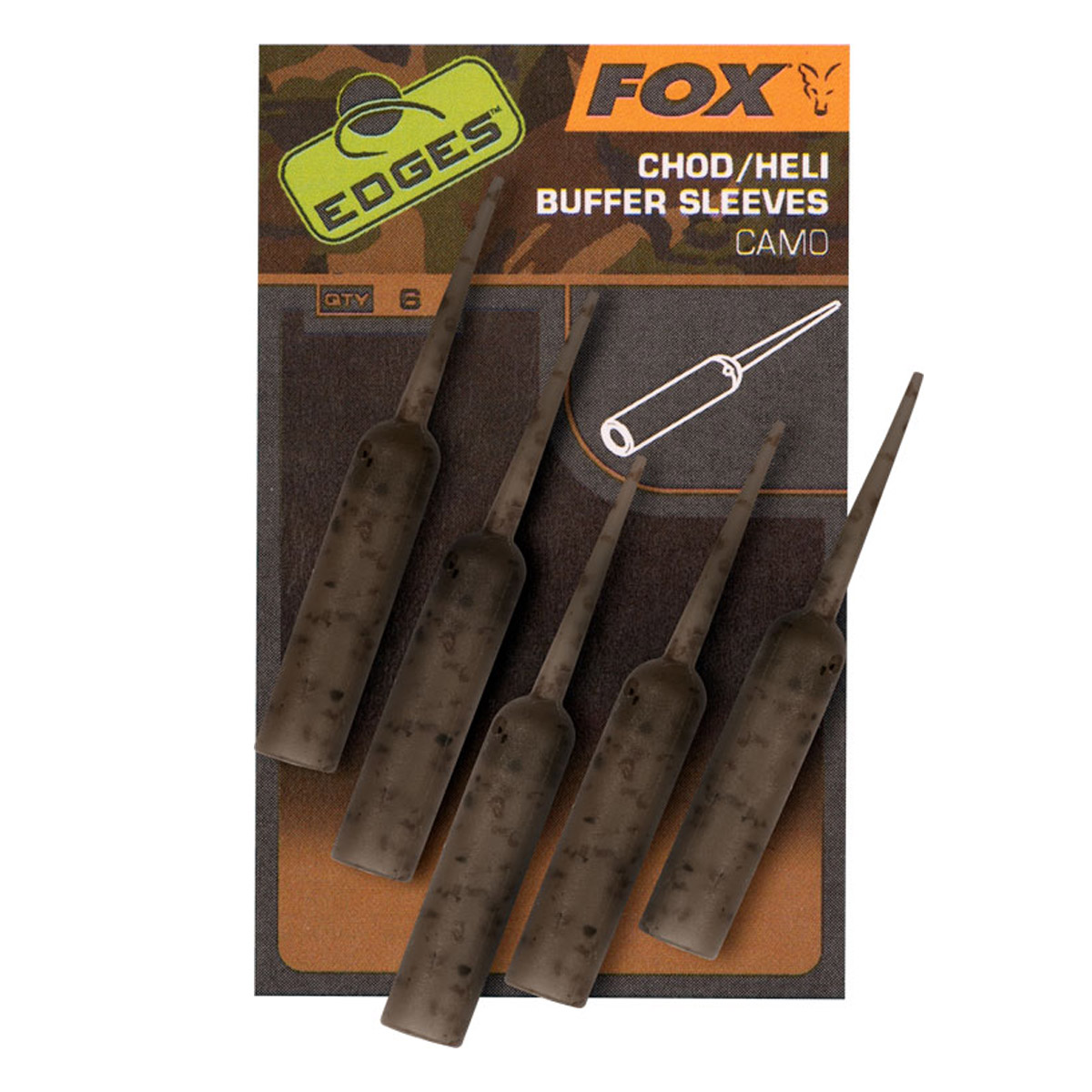 Fox Edges Camo Naked Chod / Heli Buffer Sleeves