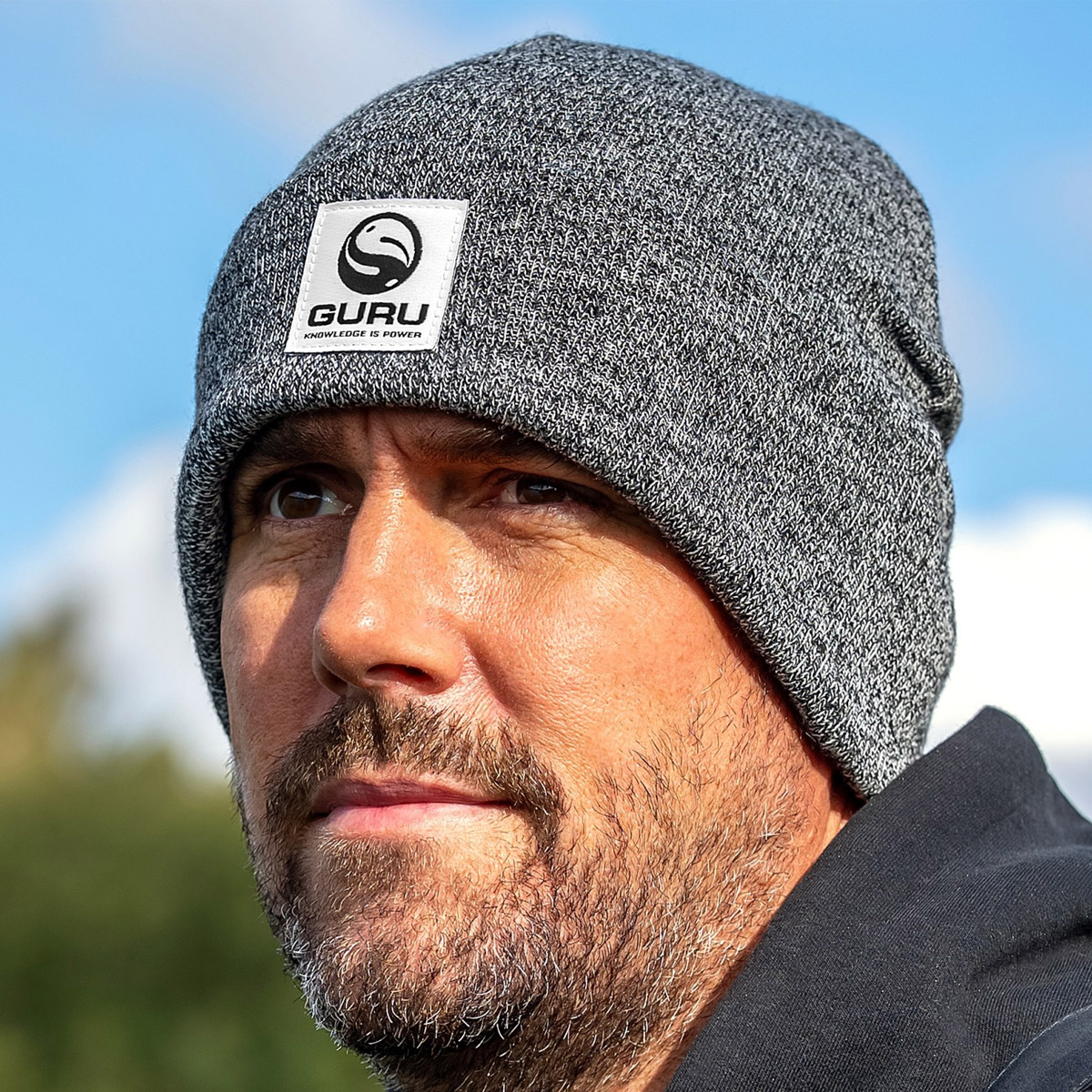Guru Grey Patch Beanie