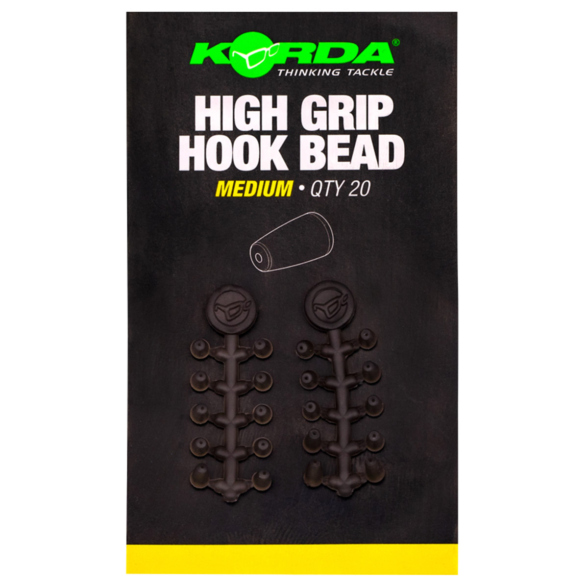 Korda High Grip Hook Bead Medium