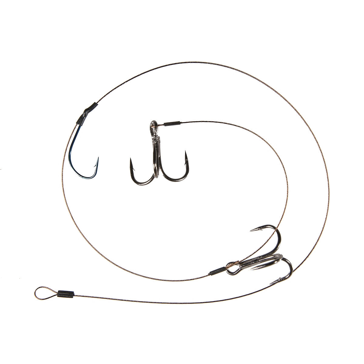 Dragon Treble Hook Deadbait Leader 50CM 18KG Size 1 