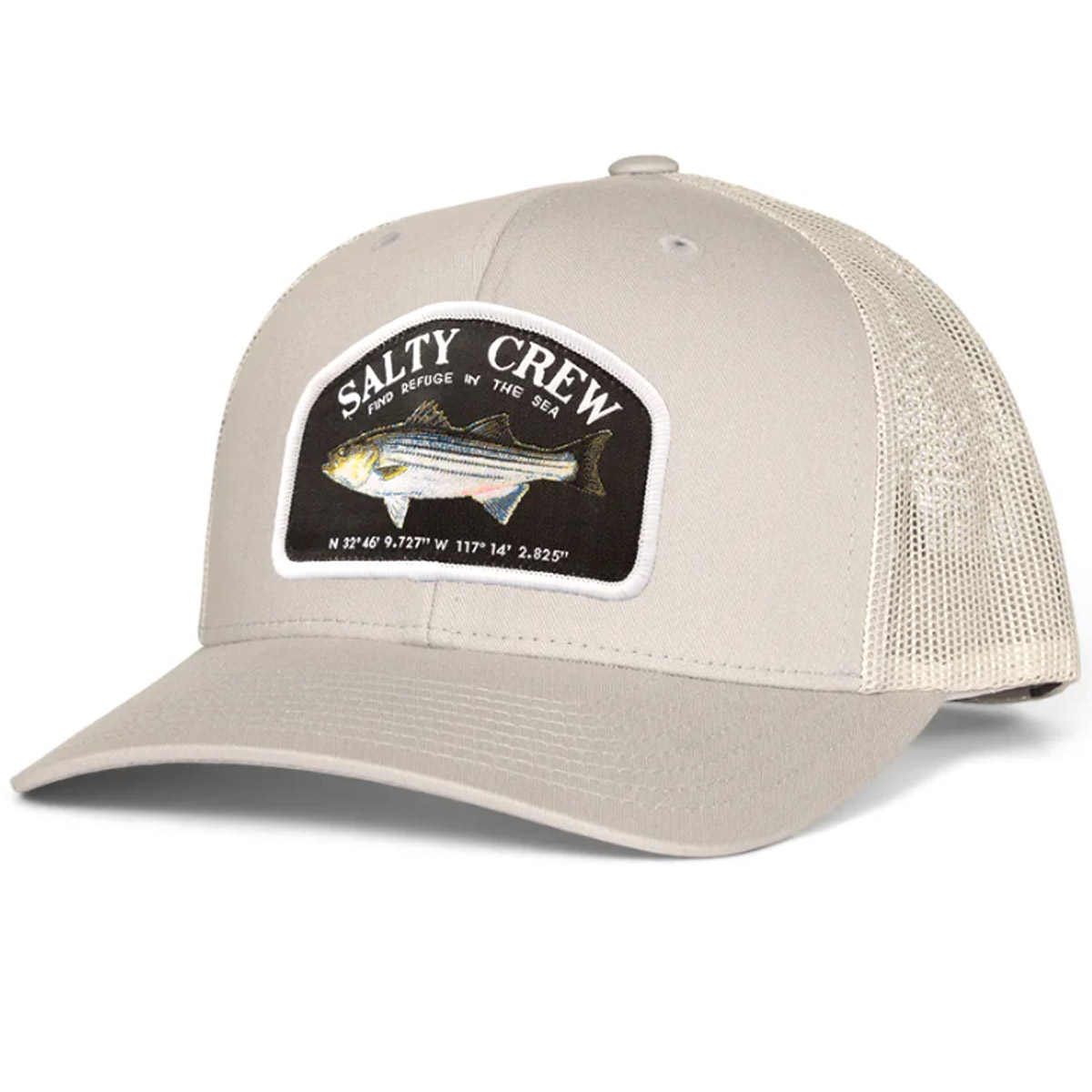 Salty Crew Striper Retro Trucker - Silver
