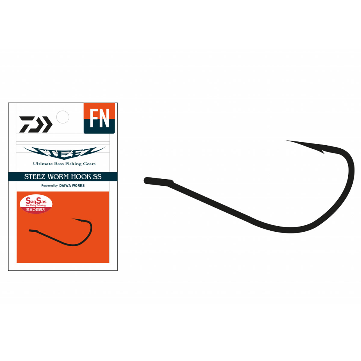 Daiwa Steez Worm - Finesse Single Hook