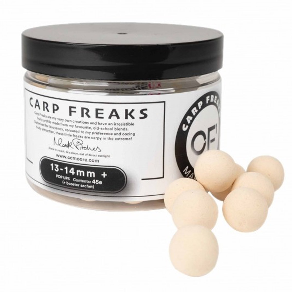 Cc moore Carp Freaks + Pop Ups White 13/14mm