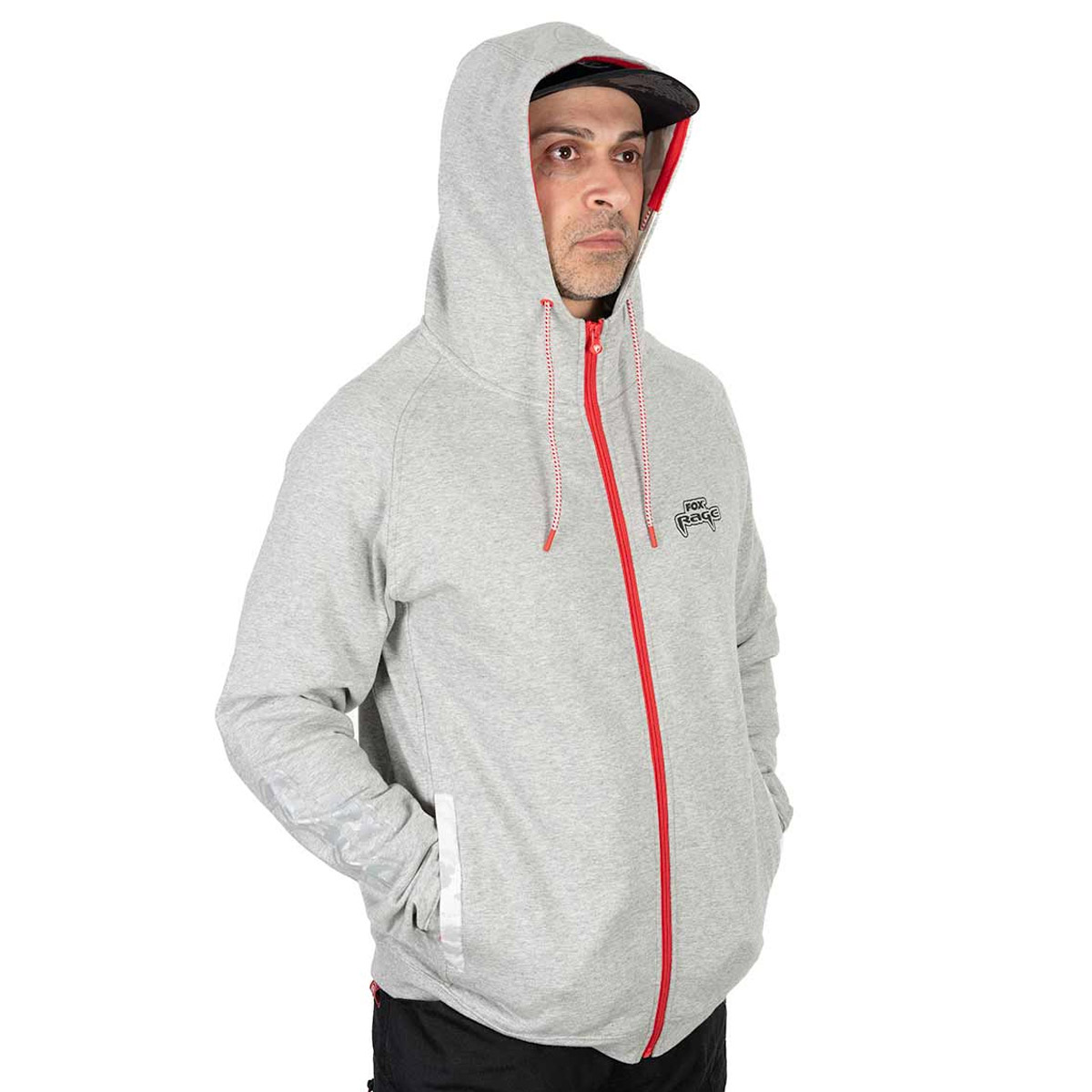 Sweat à capuche Fox Rage Voyager gris clair