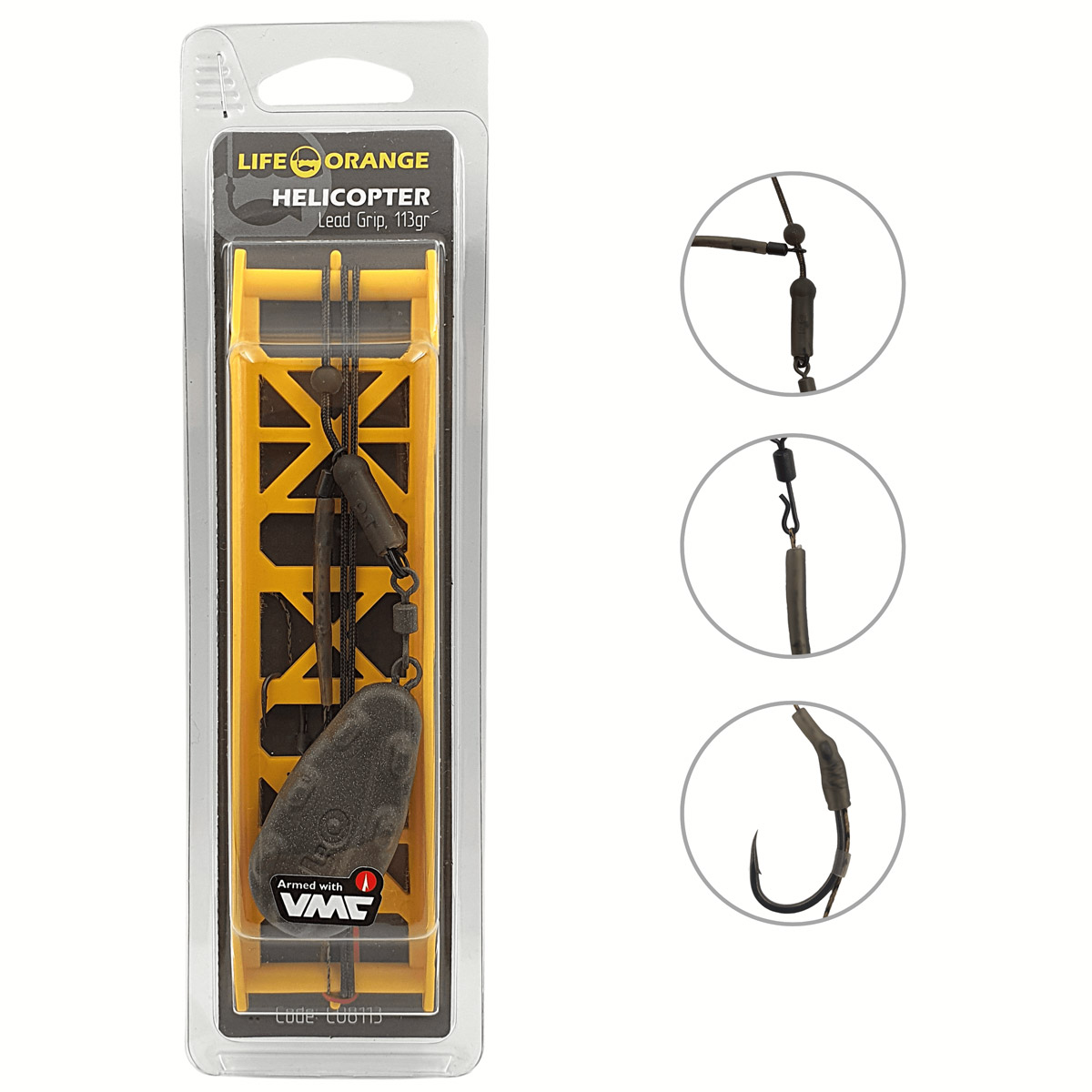 Life Orange Helicopter Grip Carp Rig