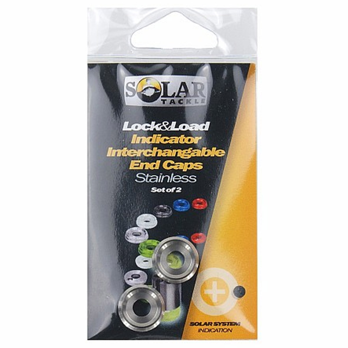 Solar Lock&Load Indicator End Caps Stainless Set Of 2