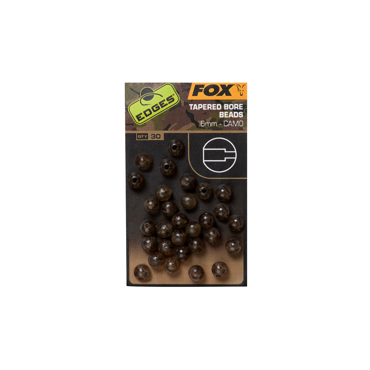 Fox EDGES CAMO TAPERED BORE BEAD 6MM