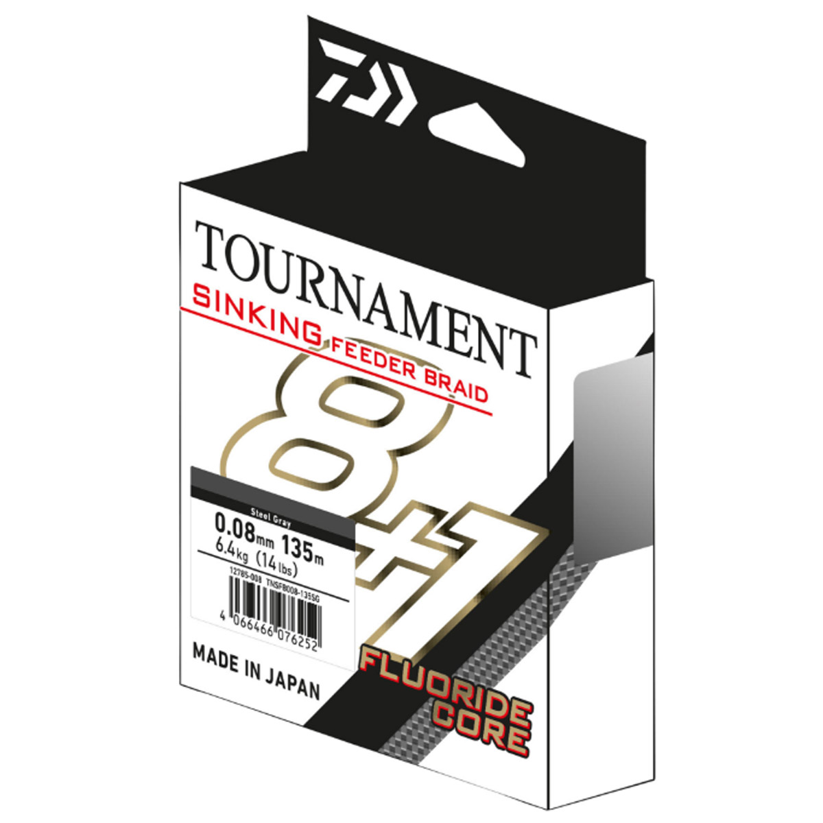 Daiwa Tournament Sinking Feeder Braid 135 Meter - Steel Grey