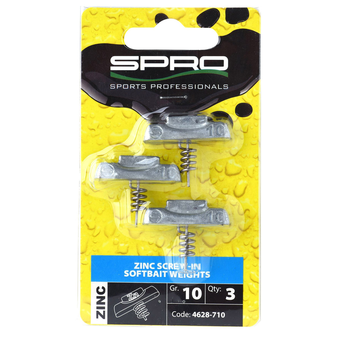 Spro Zinc Screw-In Softbait Weights