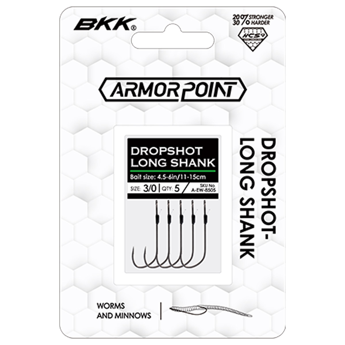 BKK Armor Point Dropshot Long Shank Hook