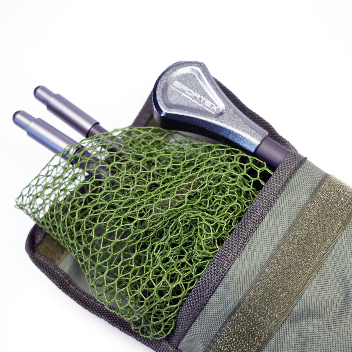 Sportex Landing Olive Rubberized Net Complete 42"