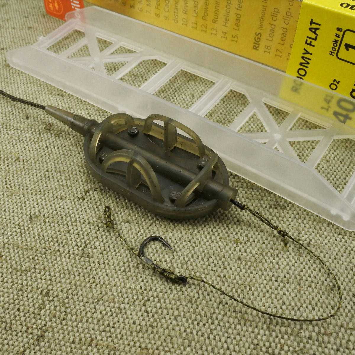 Orange Inline Carp Rig Roomy Flat