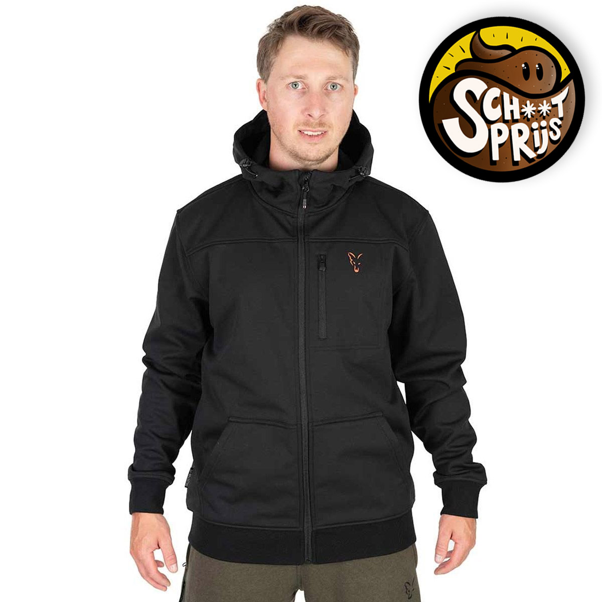 Fox Collection Soft Shell Jacket Black & Orange