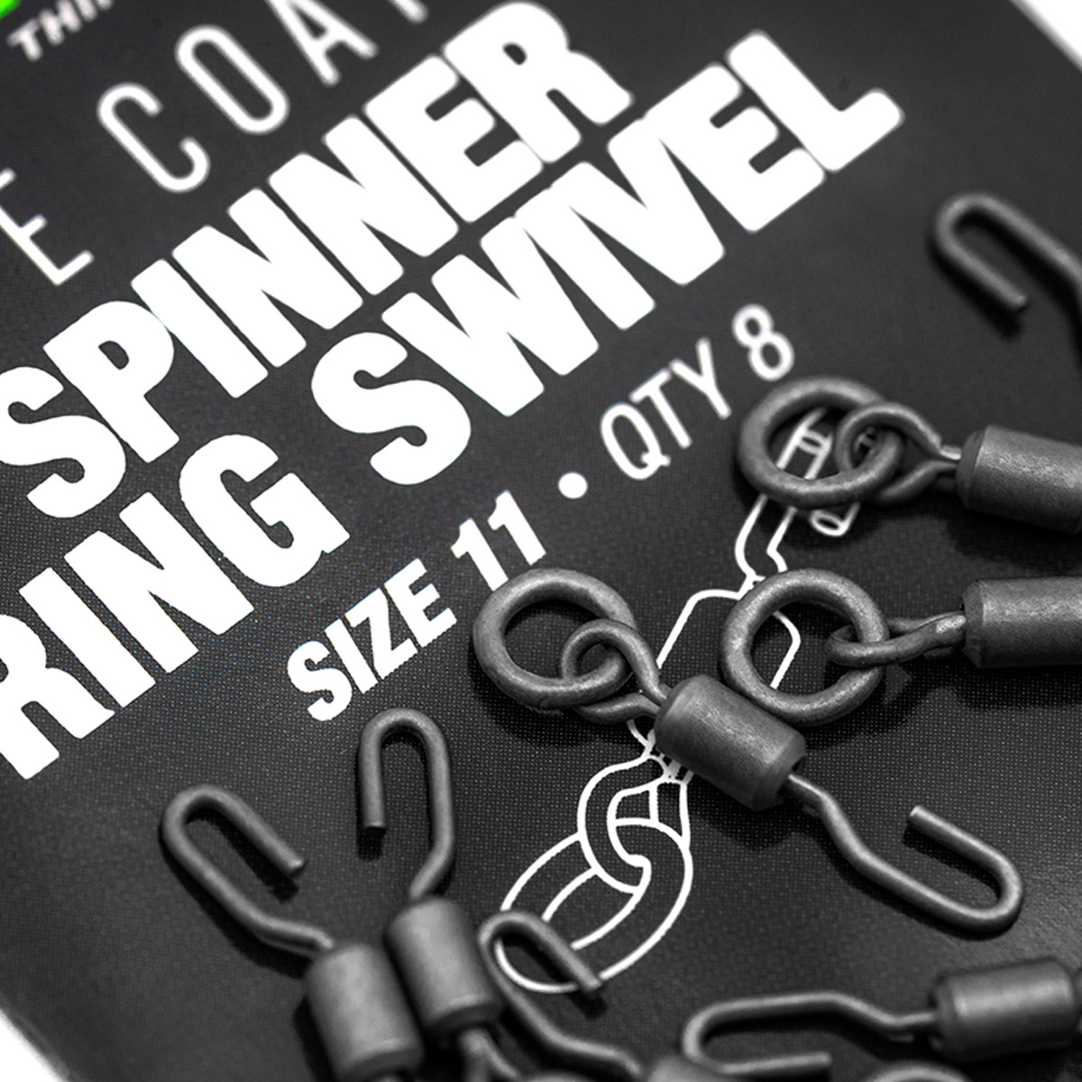 Korda PTFE Coated Spinner Ring Swivel Size 11