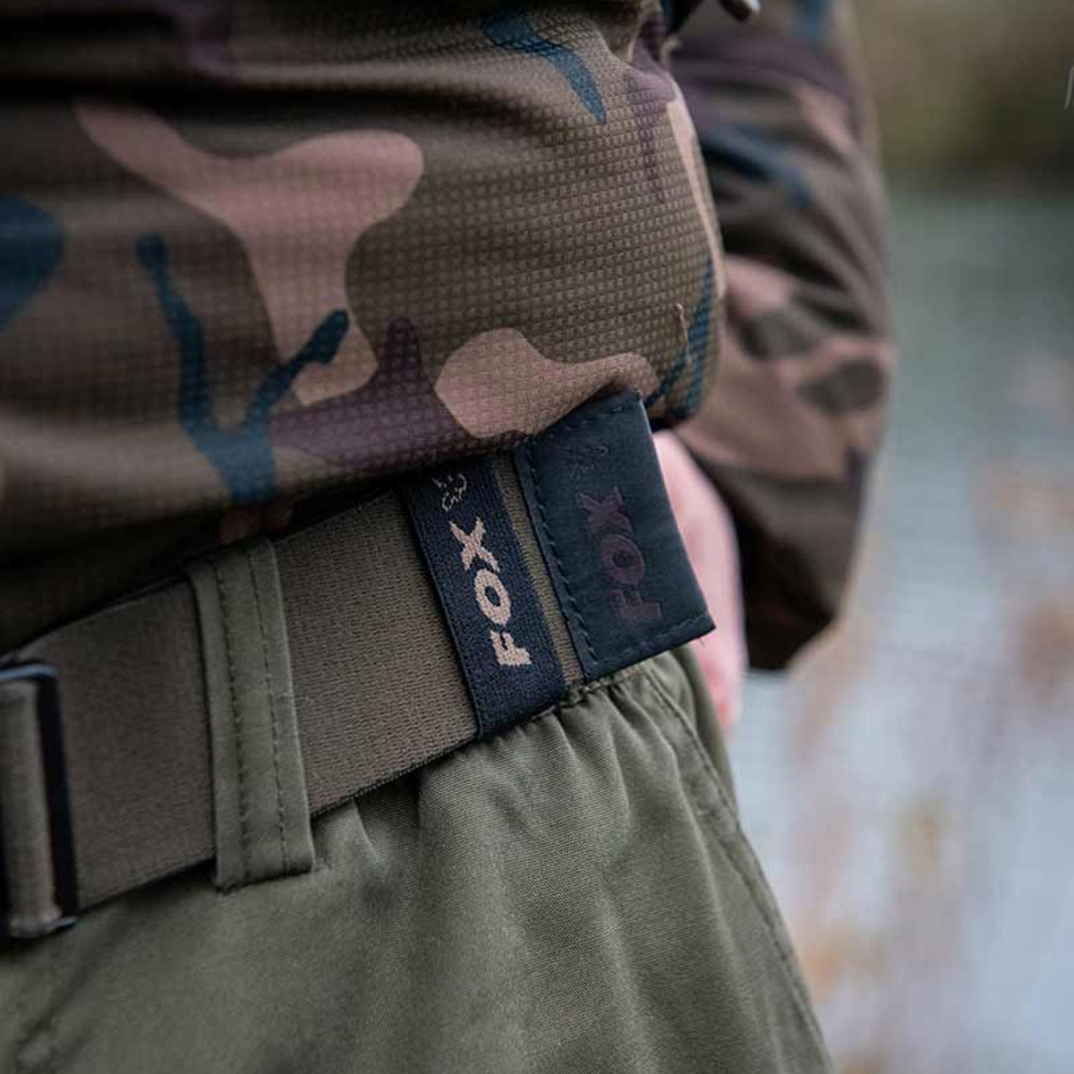 Fox Elasticated Belt Khaki