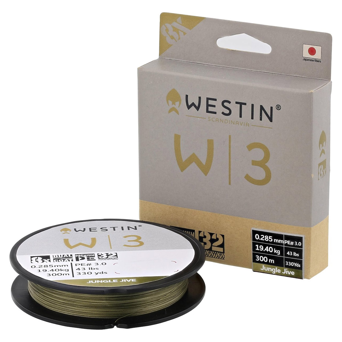 Westin W3 Deadbait 8-Braid 300 M Jungle Jive