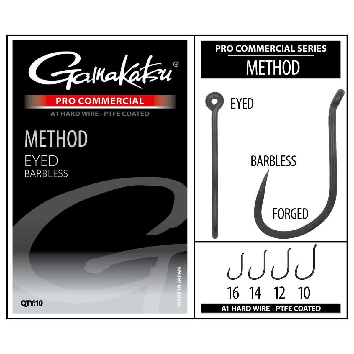 Gamakatsu Pro Commercial Method A1 Eyed
