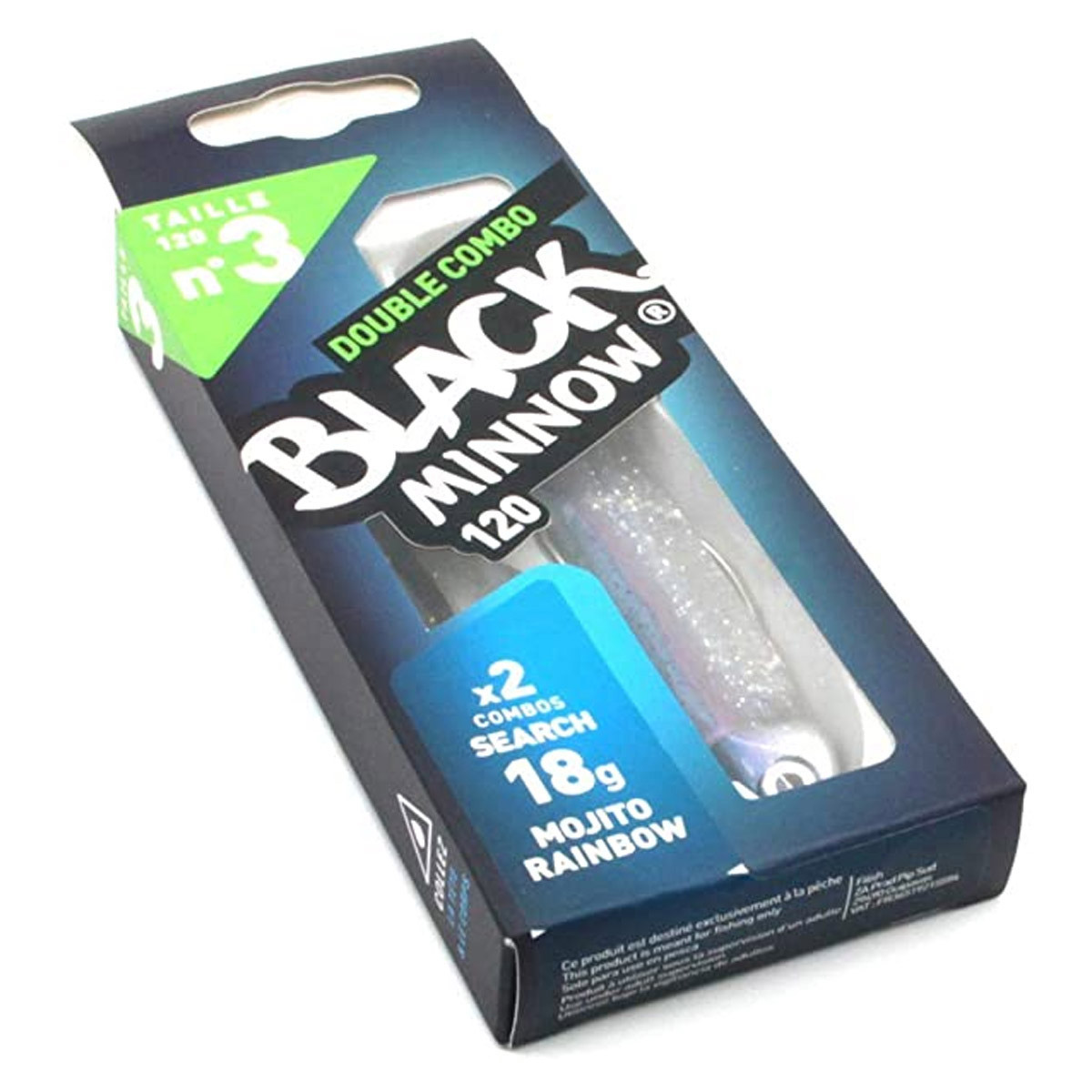 Fiiish Black Minnow 120 No3 Double Combo Search 18 Gram