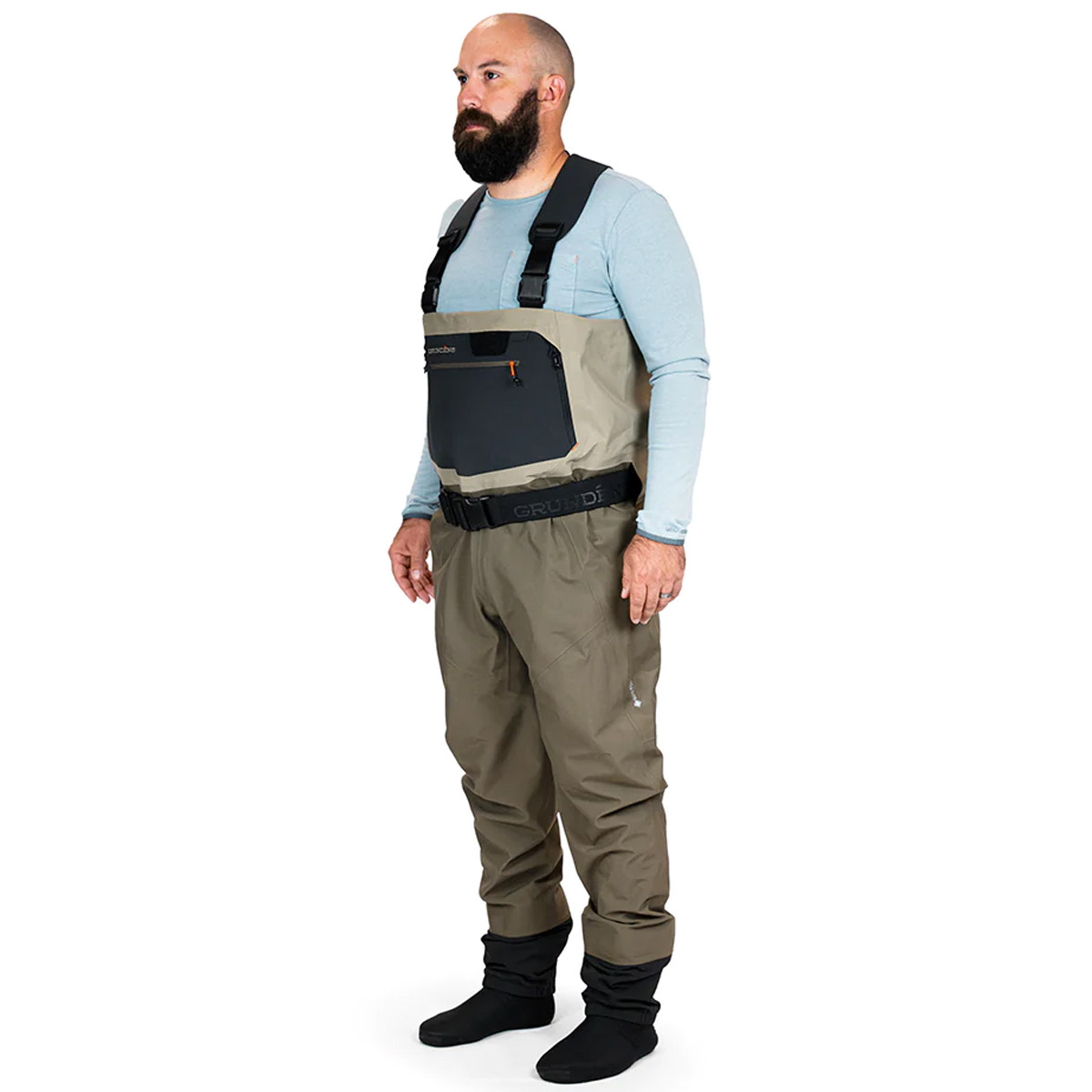 Waders Grundens Boundary Gore-Tex à pieds intégrés